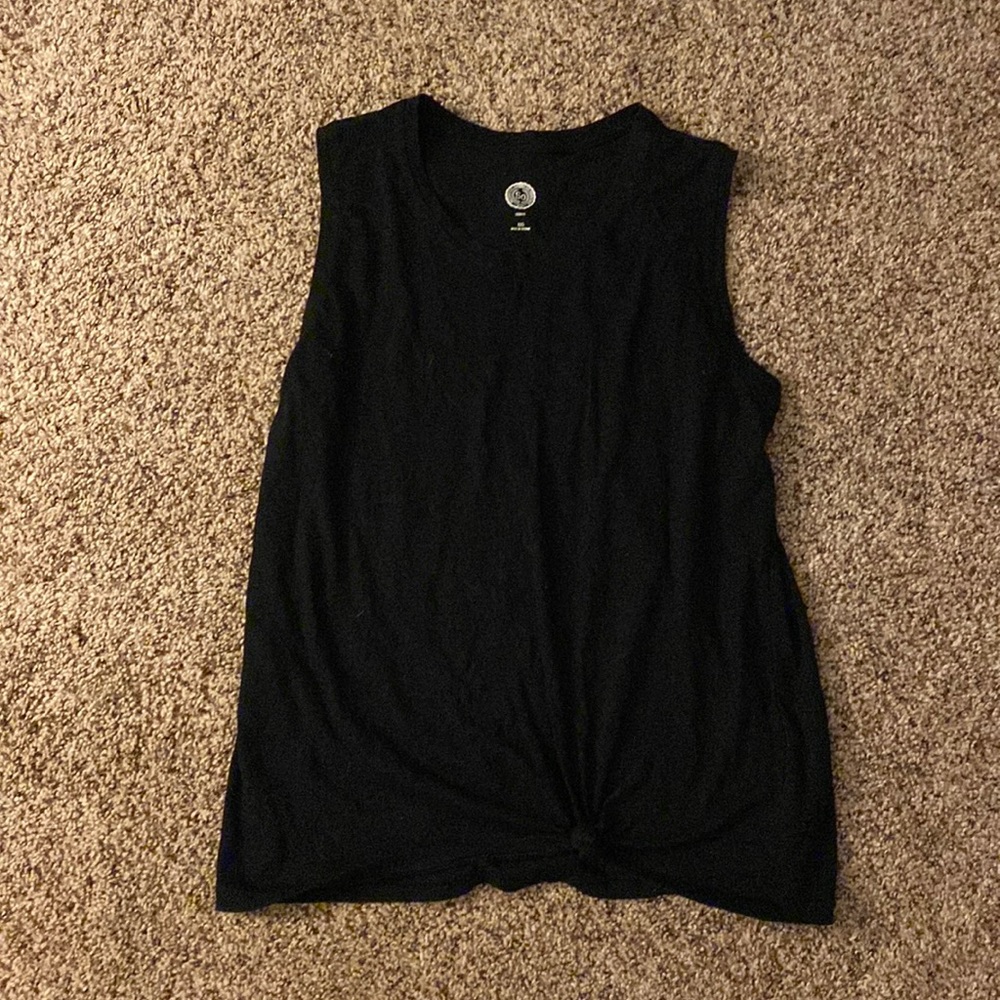 So black tank top